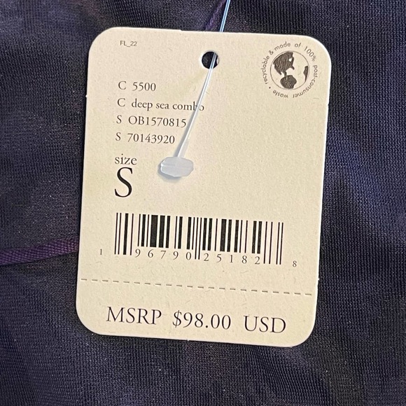 Free People Purple Deep Sea Combo Magic Hour Bodysuit NWT Size Small - Picture 9 of 9